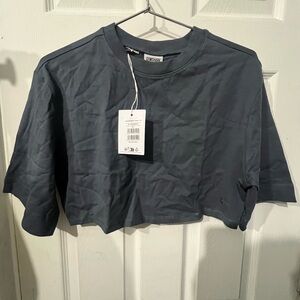 GYMSHARK COTTON BOXY CROP TOP